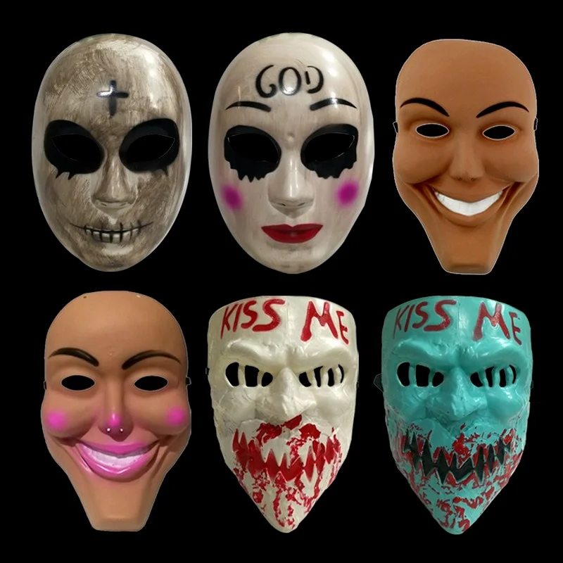 Led Purge Mask Halloween - قناع خطة إزالة الإنسان قناع نزيف