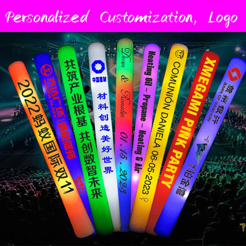 Flashing Led Foam Sticks Party - 30 عصا إسفنجية مضيئة LED، عصي