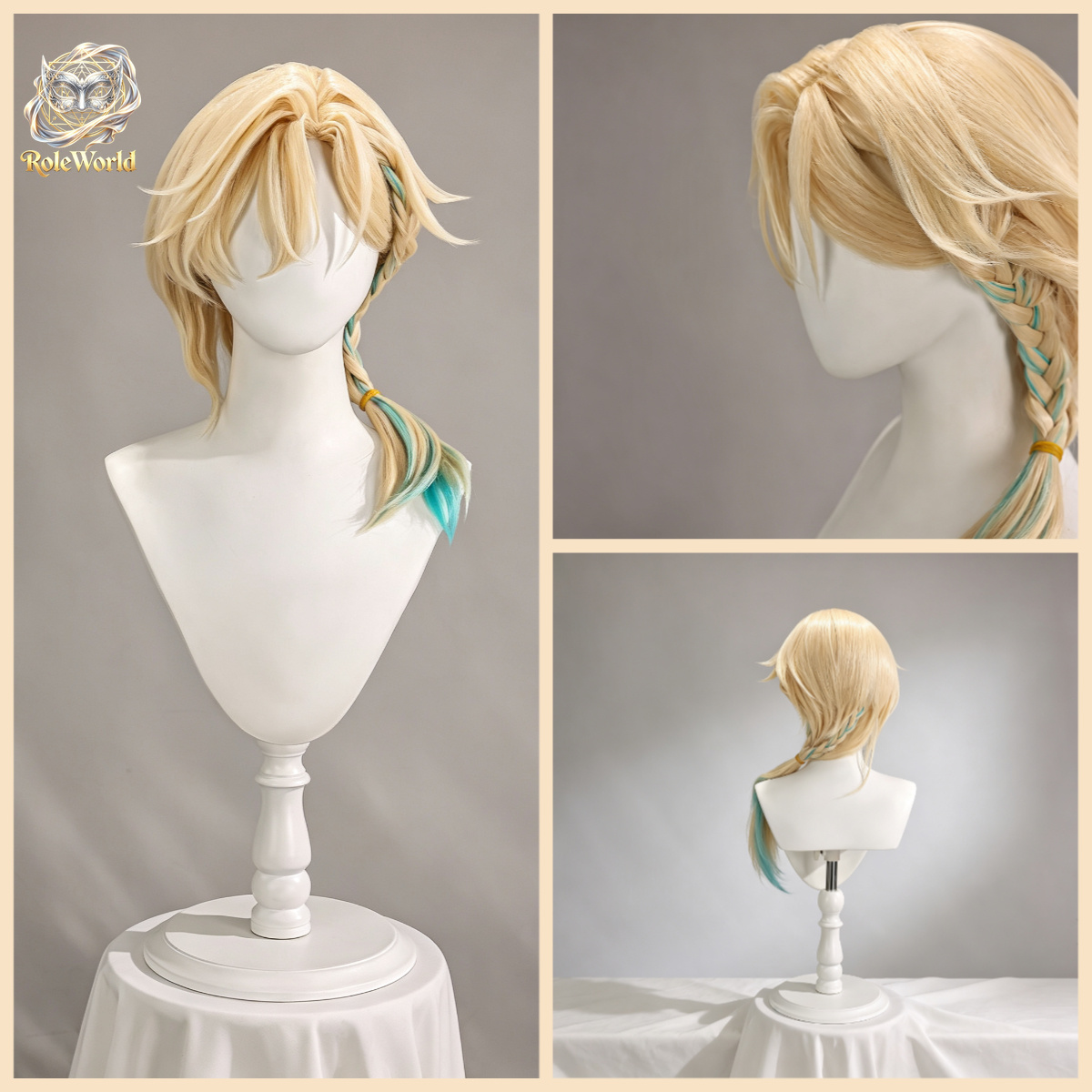 شعر مستعار هونكاي ستار ريل أفن - مراجعة Anime Cosplay Wig Heat Resistant وسعره