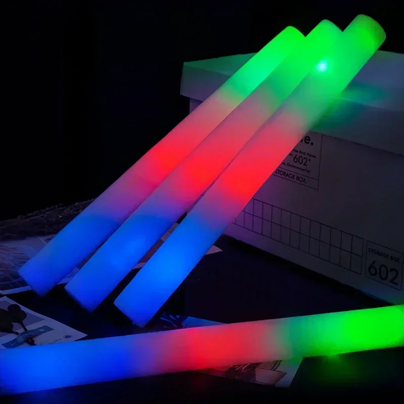 5/10/30 قطعة عصي مضيئة من الفو - مراجعة Flashing Led Foam Sticks Party وسعره