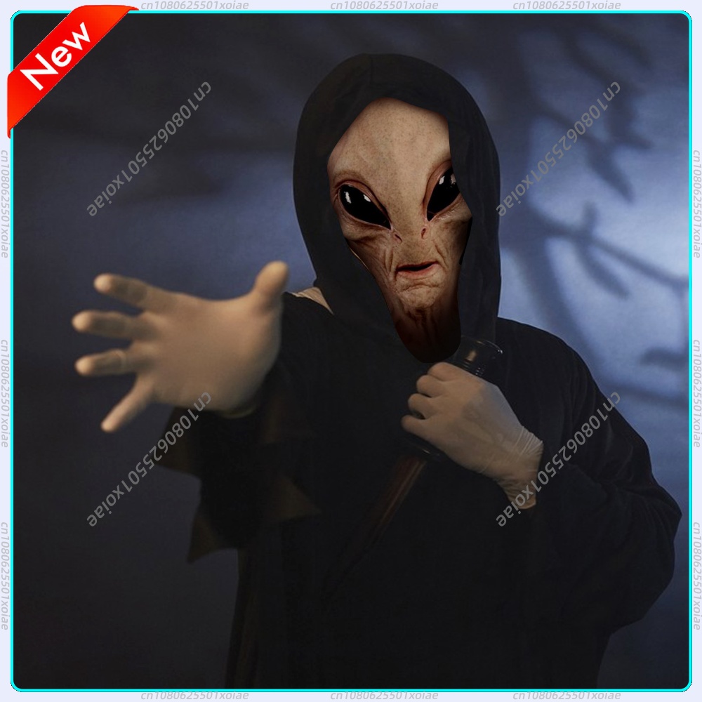 أقنعة واقعية كاملة للرأس، أقنع - مراجعة Latex Alien Mask Realistic وسعره
