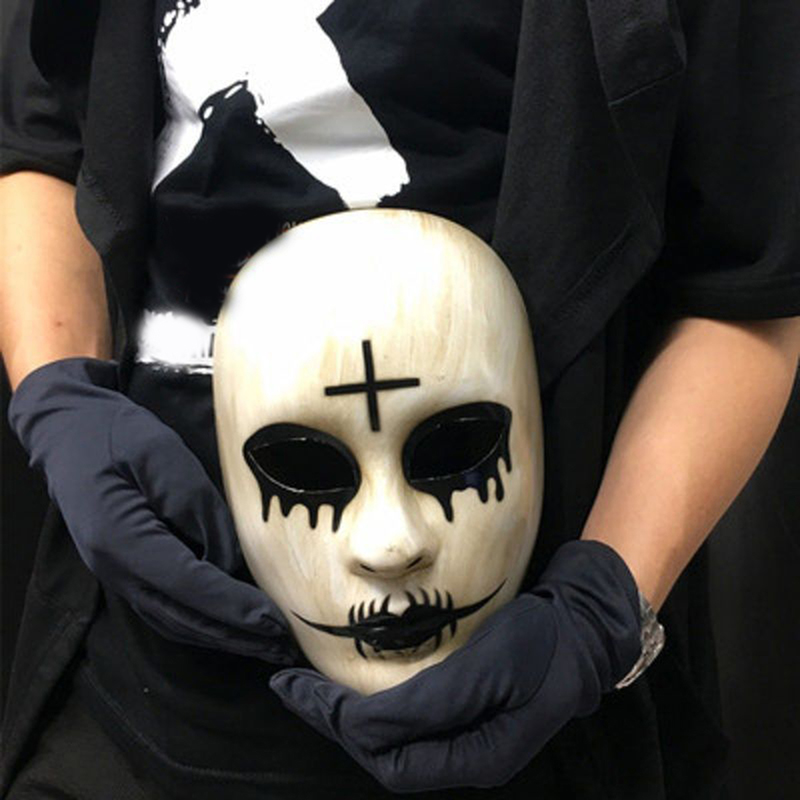 أقنعة الوجه المجهولة لحفلة اله - مراجعة Led Purge Mask Halloween وسعره