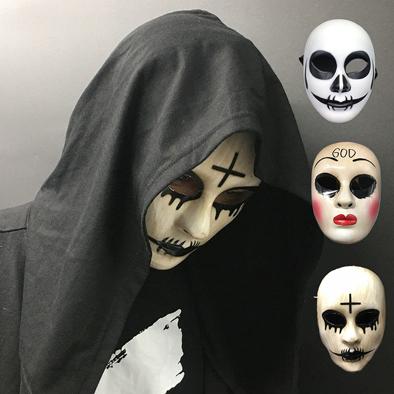 أقنعة الوجه المجهولة لحفلة اله - مراجعة Led Purge Mask Halloween وسعره