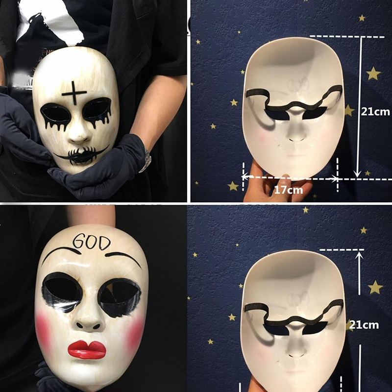 أقنعة الوجه المجهولة لحفلة اله - مراجعة Led Purge Mask Halloween وسعره