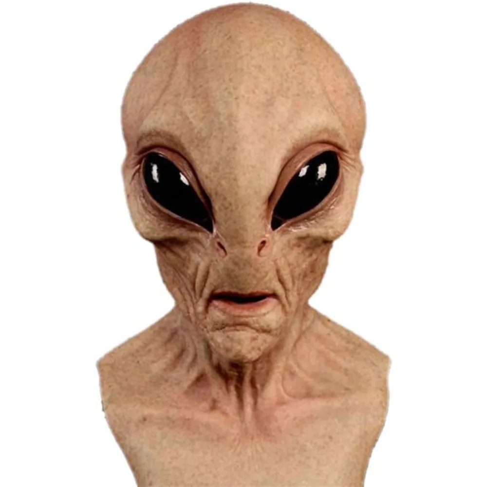 قناع هالوين على شكل كائن فضائي - مراجعة Latex Alien Mask Realistic وسعره