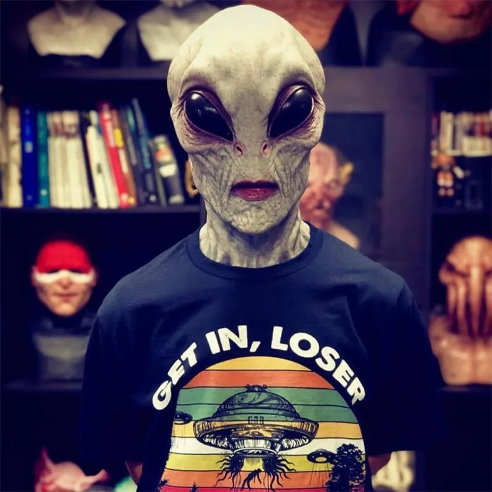 قناع هالوين على شكل كائن فضائي - مراجعة Latex Alien Mask Realistic وسعره