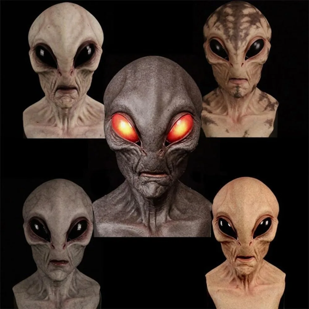 قناع هالوين على شكل كائن فضائي - مراجعة Latex Alien Mask Realistic وسعره