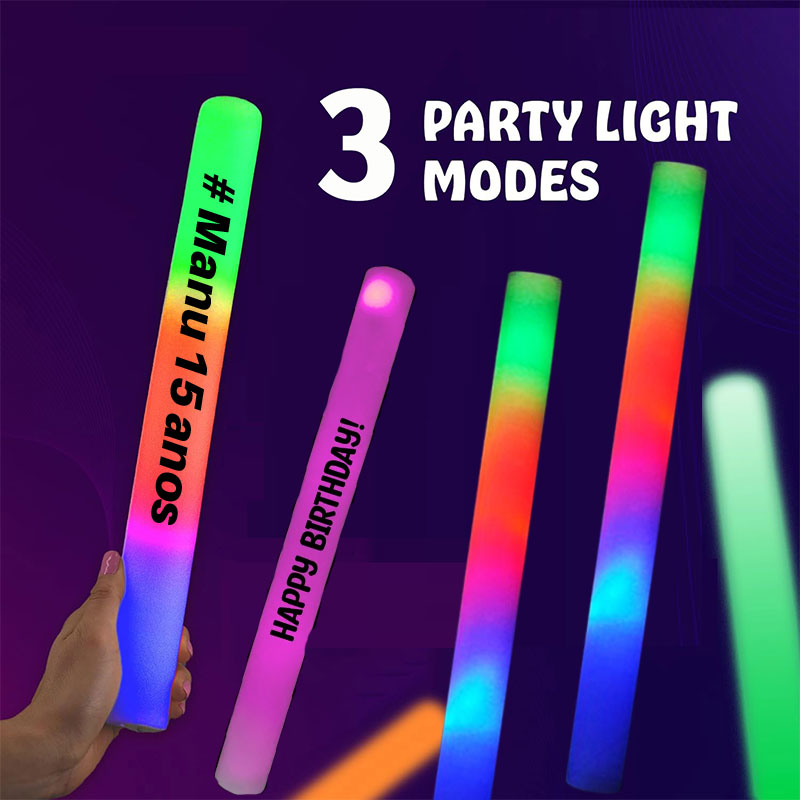 30 عصا إسفنجية مضيئة LED، عصي  - مراجعة Flashing Led Foam Sticks Party وسعره