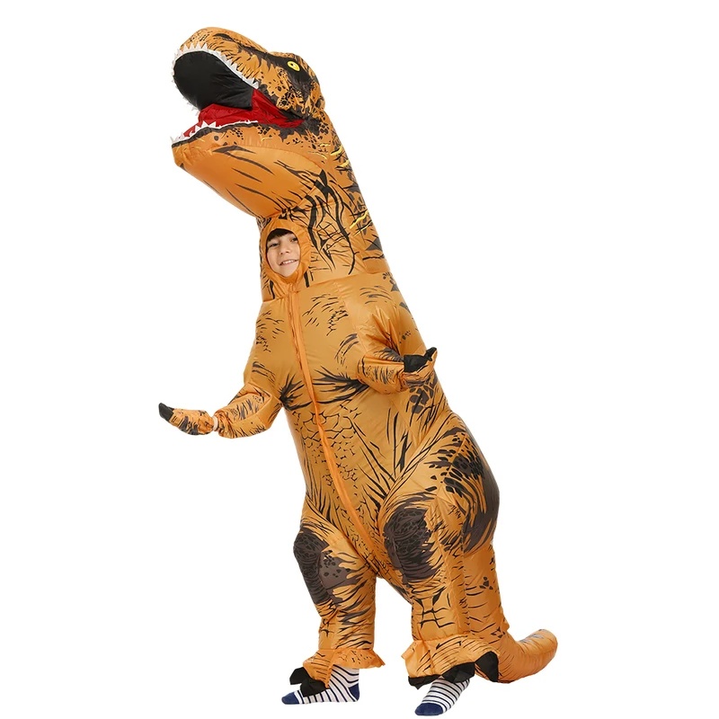 زي ديناصور قابل للنفخ للبالغين - مراجعة Inflatable Dinosaur Costume Adult وسعره