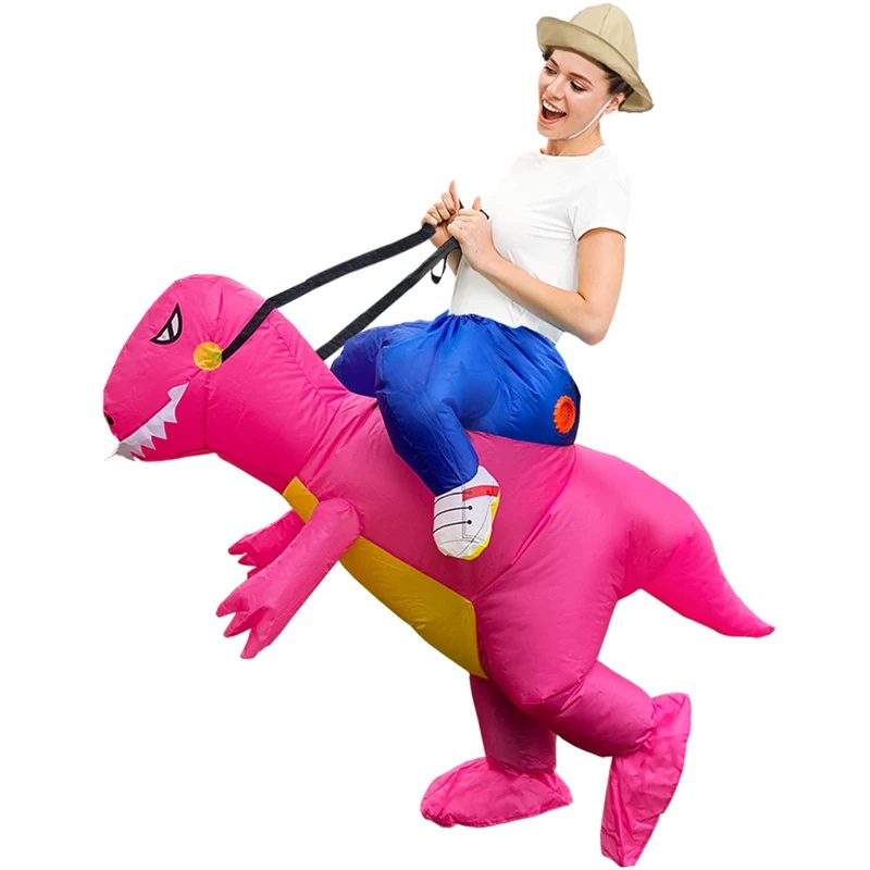 زي ديناصور قابل للنفخ للبالغين - مراجعة Inflatable Dinosaur Costume Adult وسعره