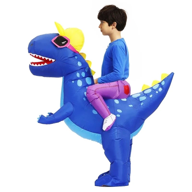 زي ديناصور قابل للنفخ للبالغين - مراجعة Inflatable Dinosaur Costume Adult وسعره