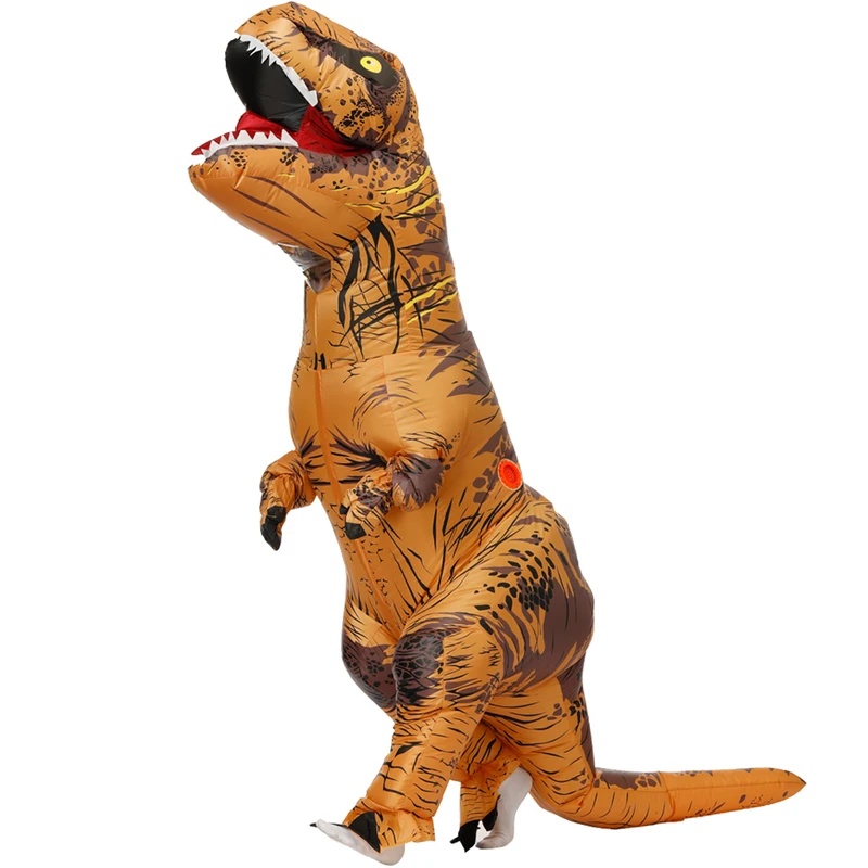 زي ديناصور قابل للنفخ للبالغين - مراجعة Inflatable Dinosaur Costume Adult وسعره